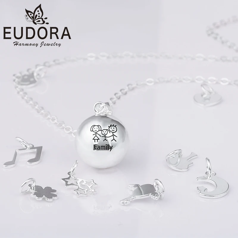 Ювелирные изделия EUDORA для всей семьи ожерелье с колокольчиком Модная медная