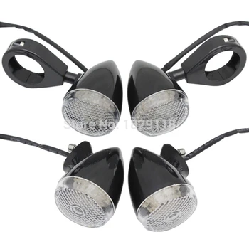 

MOTOWOLF Front Rear Motorcycle LED Turn Signal Indicator Light For Harley Sportster/Dyna Motorbike with 39mm fork tube