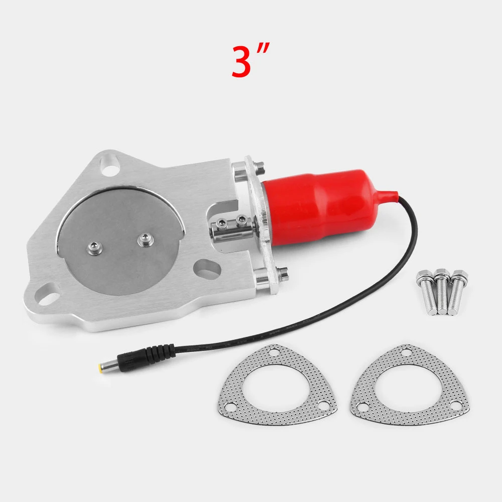 2.5" Racing Electric Exhaust Cutout Cut Out Remote Valve Control Motor Kit Car Replacement Parts