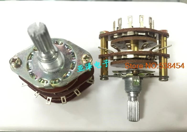 2PCS SR2921F double layer 2 knife 12 gear band switch 360 degree