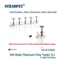 STRADPET Хилл Стиль Титан FineTuner 3,1 в титана яркий для профессиональных производителей скрипок, красный знак