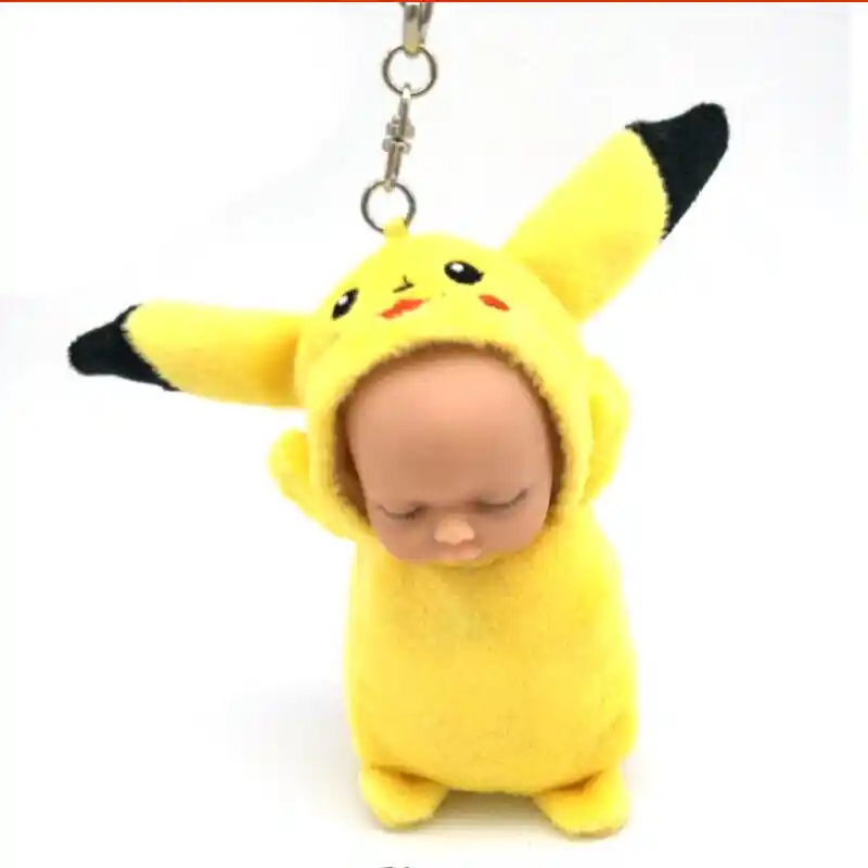 Cute Bear 18 Cartoon Pokemon Pikachu Born Sleeping Baby Plush Doll Cute Kawaii Key Chain Pendant Kids Toy Gift For Children Kawaii Key Chain Key Chain Pendantkawaii Key Aliexpress