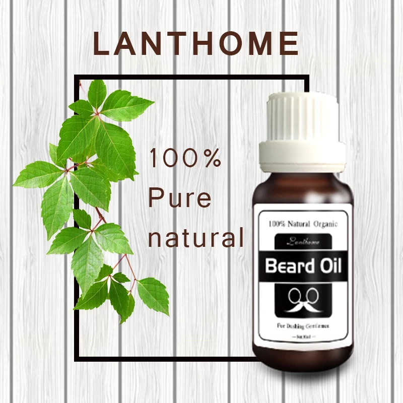 

2pcs Lanthome Original Beard growth oil mustache grow stimulator 100% natural accelerate beard growth facial hair moisturizing