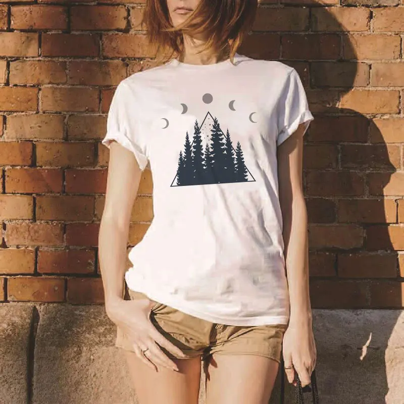 

Korean Style Clothes Tumblr Tshirt Ulzzang Harajuku Shirt Womens T-shirt Simple Print Graphic Aesthetic Environment T Tops