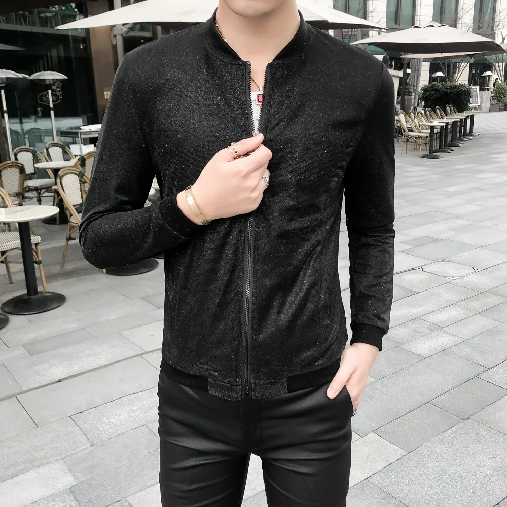 Sun Protection Clothing Summer 2019 Men Jacket Long Sleeve All Match Streetwear Bomber Jacket Slim Fit Casual Windbreaker 5XL-M