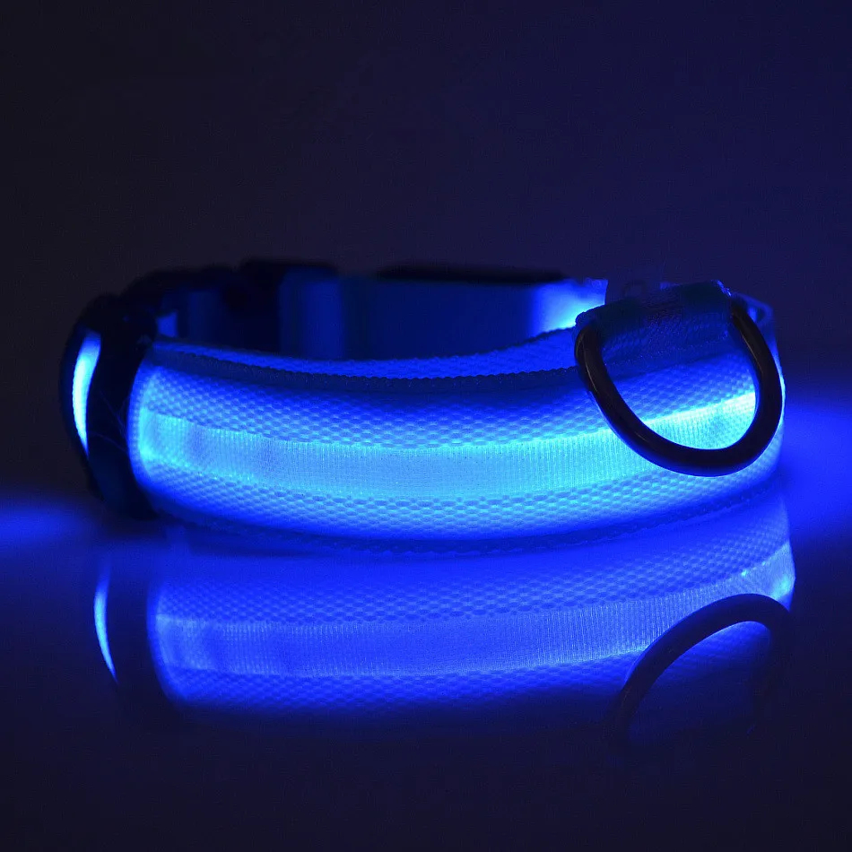 Safety Pet Dog Cat Collar Luminous Pet Collar Light Flashing In the