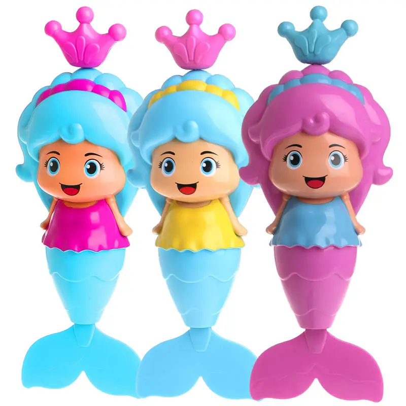 Классические Детские игрушки ванны Симпатичные Русалка Заводной Dabbling плавая завелся воды играть мультфильм развивающие игрушки для