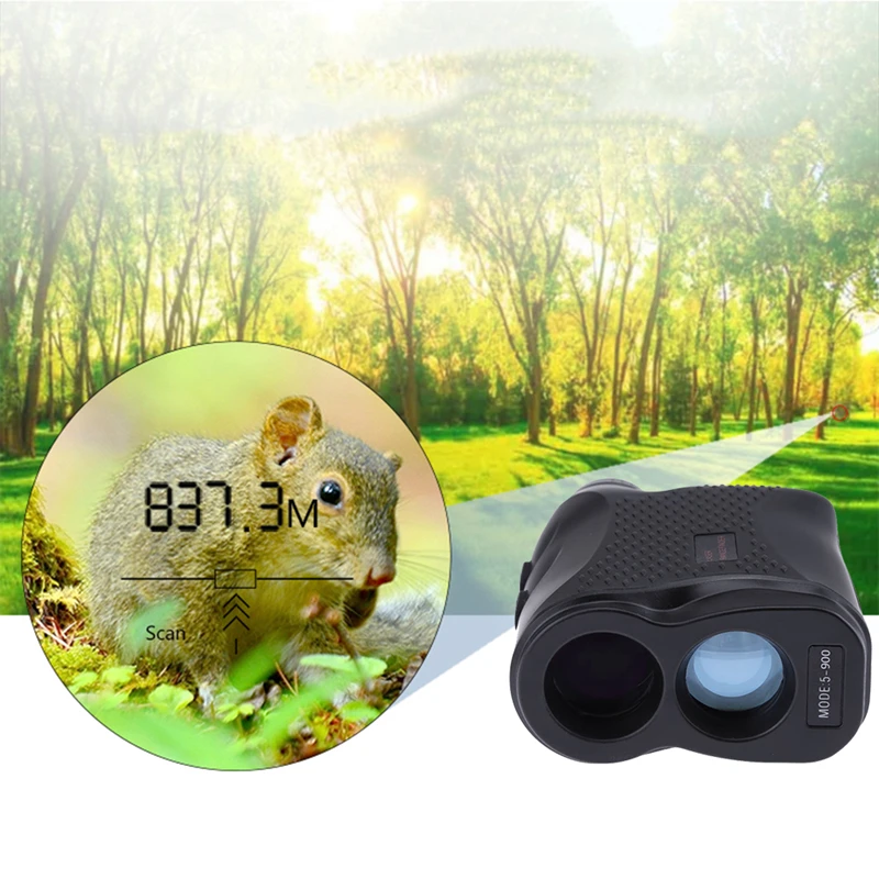 

900M 6X Monocular Laser Rangefinder Telescope Distance Speed Meter Hunting Golf Laser Range Finder Telescope Measuring Tools