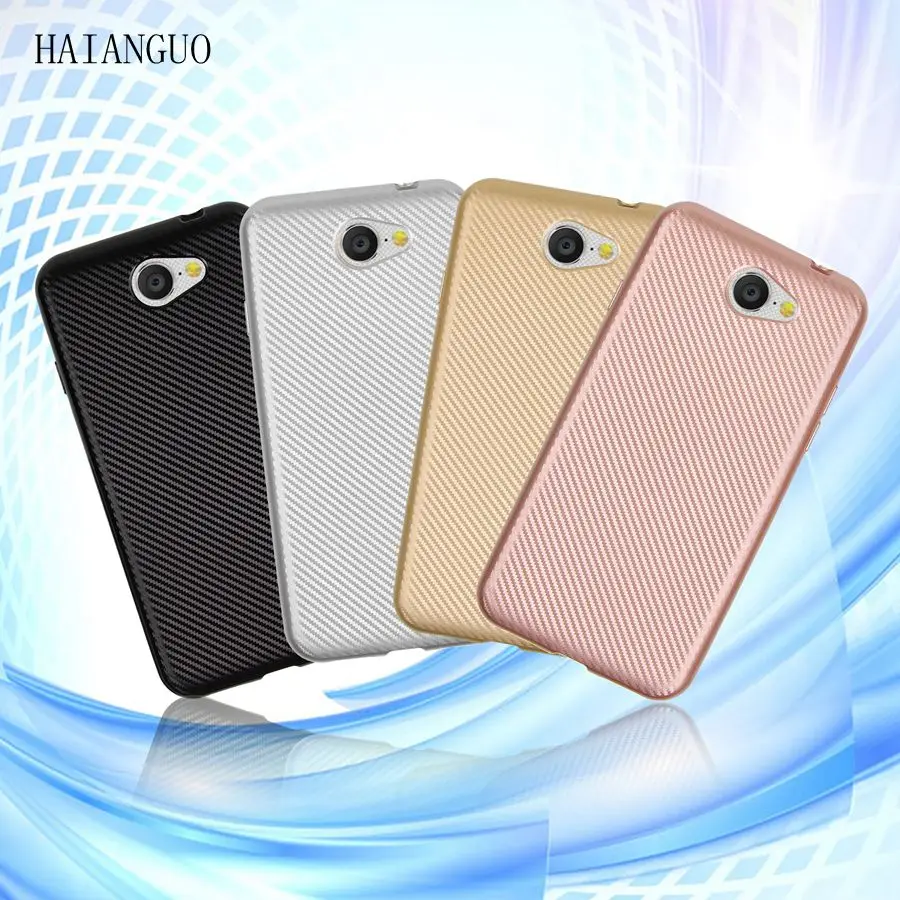 buy HAIANGUO For General Mobile GM 6 Case Luxury Carbon Fiber Protective Back Cover Case For General Mobile GM6 Mobile phone Case