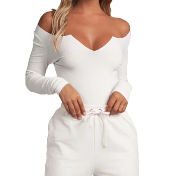 

2019 summer jumpsuit casual cotton womens clothing sexy bodysuit women long sleeve rompers womens jumpsuit