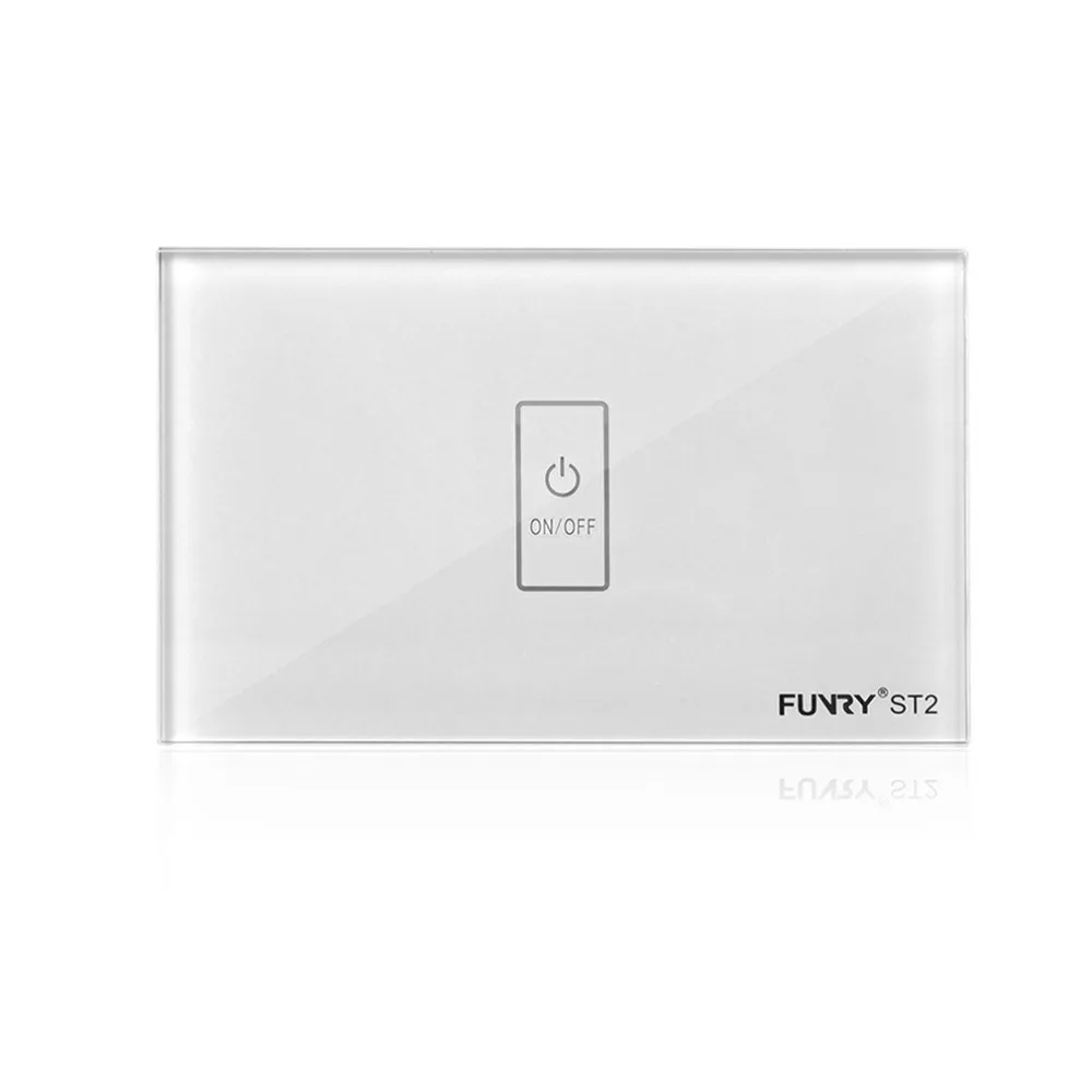 

FUNRY ST2-1 Touch Switch Smart Wall Switch US Plug Light Touch Screen Capacitive Touch High Sensitivity 1 Gang 1 Way