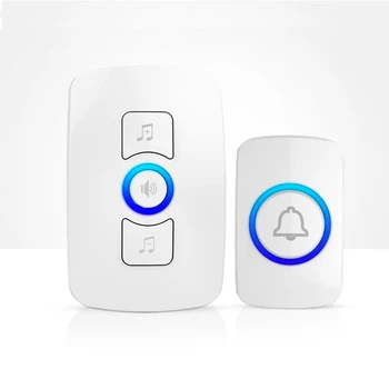 

New Wireless Doorbell Waterproof 300M Remote smart Door Bell Chime battery 1 button 1 receiver
