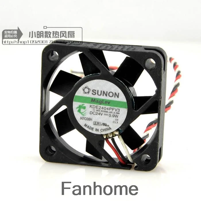 Cytom for SUNON Jianzhan KDE2404PFV3 24V0.9W 4010 4CM3 line Alarm Mute Inverter Fan