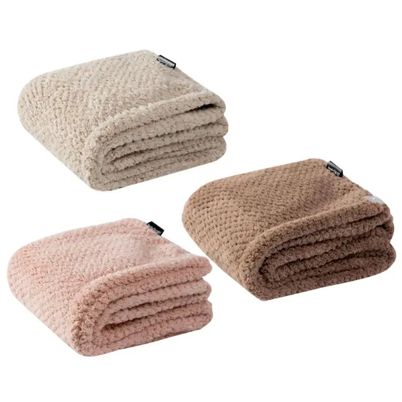 

Microfiber Hair Dry Bathroom Hair Cap Cotton Hair Turban Towel Women Super Absorbent Shower Cap Quick-drying Towel