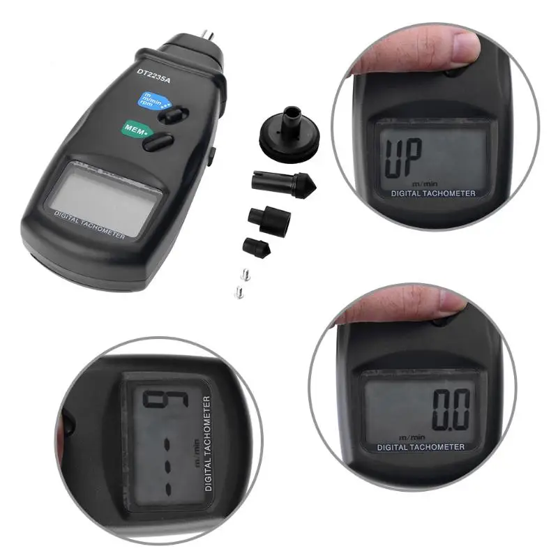 

VKTECH Professional Digital Laser Tachometer RPM Meter High Quality Non-Contact Motor Lathe Speed Gauge Test range 2.5-99,999RP