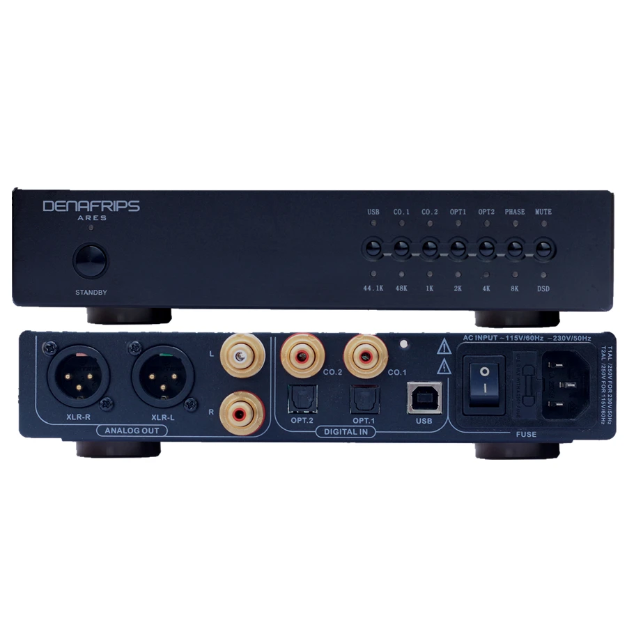 R-013 Denafrips ARES II 32 бит/1536 кГц 24 бит R2R+ 6 бит DSD сбалансированное сопротивление цап поддержка DSD1024 SPDIF схема приема
