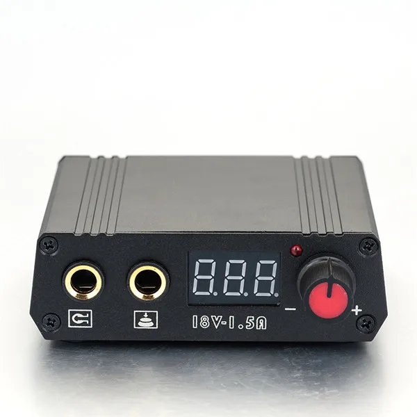 

Free Shipping LCD Display Double Output Digital Mini Tattoo Power Supply For Tattoo Machine Speed Control LED Light EU Plug
