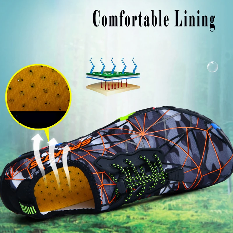 WWKK 2019 الصيف أحذية ماء الرجال صنادل شاطئ المنبع أكوا أحذية امرأة سريعة الجافة نهر الغوص السباحة الجوارب تنيس Masculino WWKK 2019 الصيف أحذية ماء الرجال صنادل شاطئ المنبع أكوا أحذية امرأة سريعة الجافة نهر الغوص السباحة الجوارب تنيس Masculino