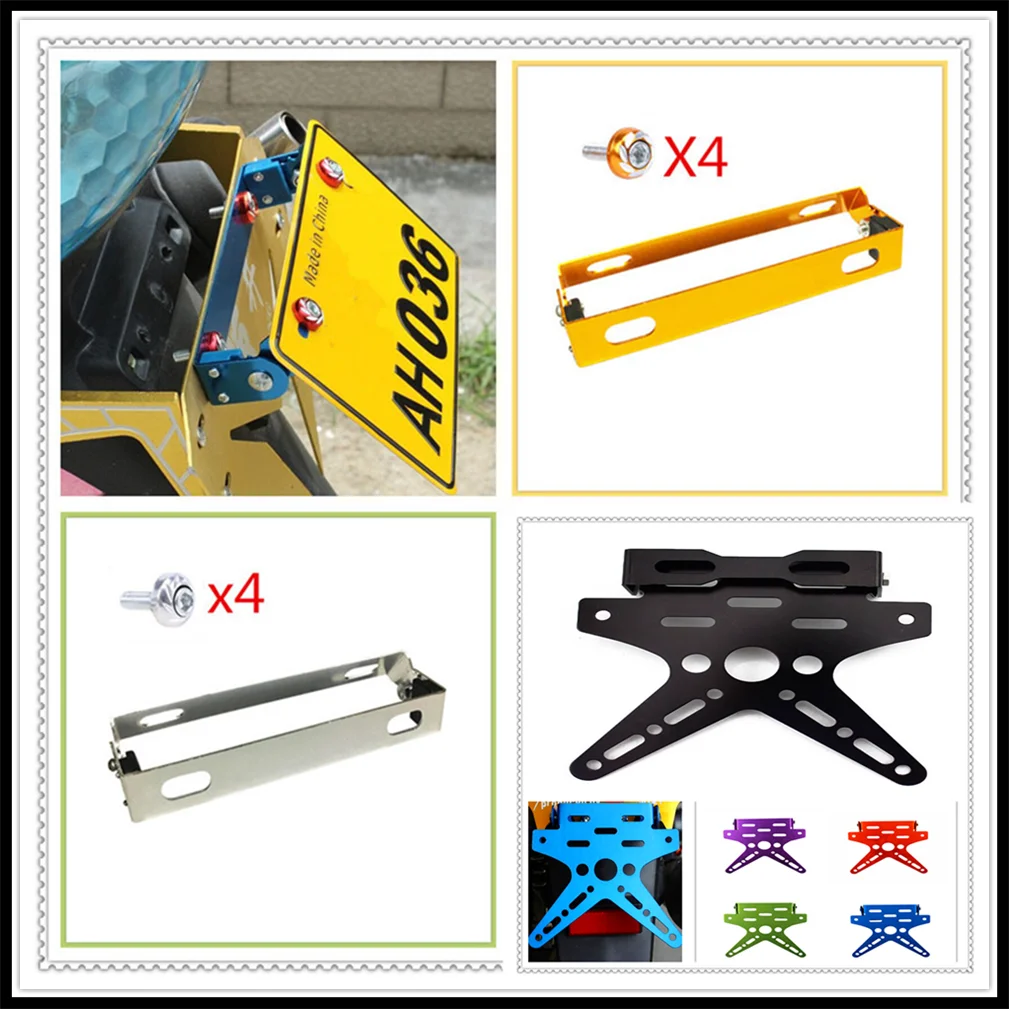 

Motorcycle dirtbike pitbike License Holder Mount Bracket Number Plate for Husqvarna TC250 TE250 YAMAHA XMAX125 XMAX250 XMAX