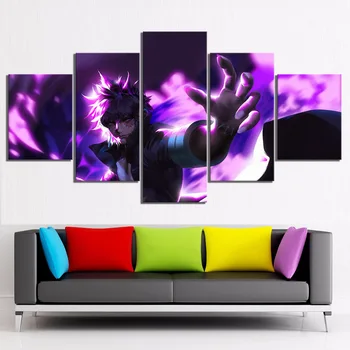 

5 Piece HD Cartoon Drawing Art Midoriya Lzuku Boku No Hero Academia Anime Poster Canvas Paintings for Home Decor