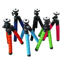 ANJIRUI Mini flexible portable sponge Octopus Tripod Stand for GoPro SLR DSLR DV Camera Small phone Holder