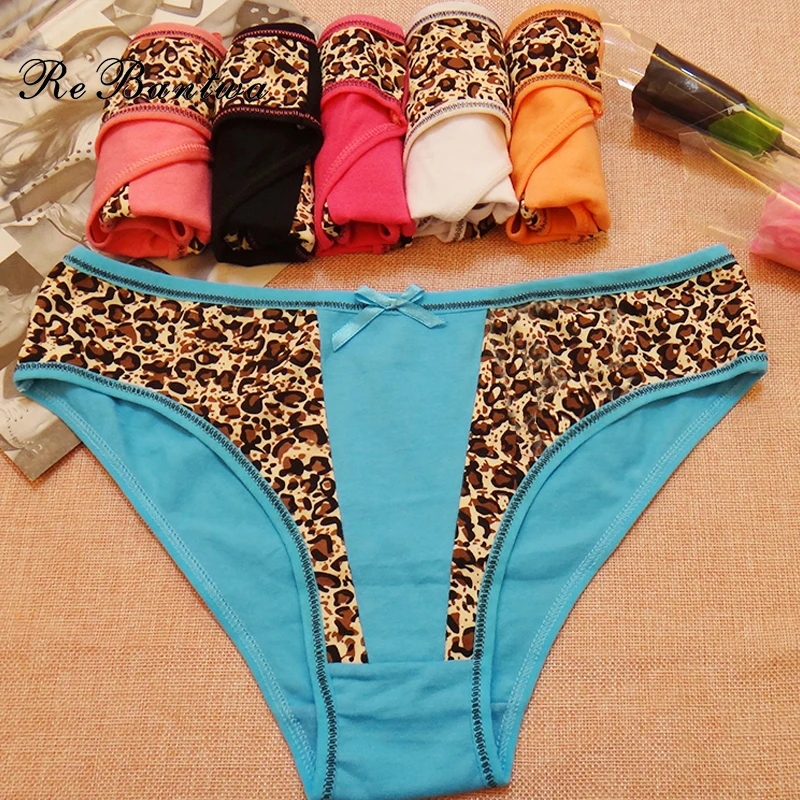 Rebantwa 6 Pcs/Lot Underwear Women Cotton Panties Female Briefs Sexy
