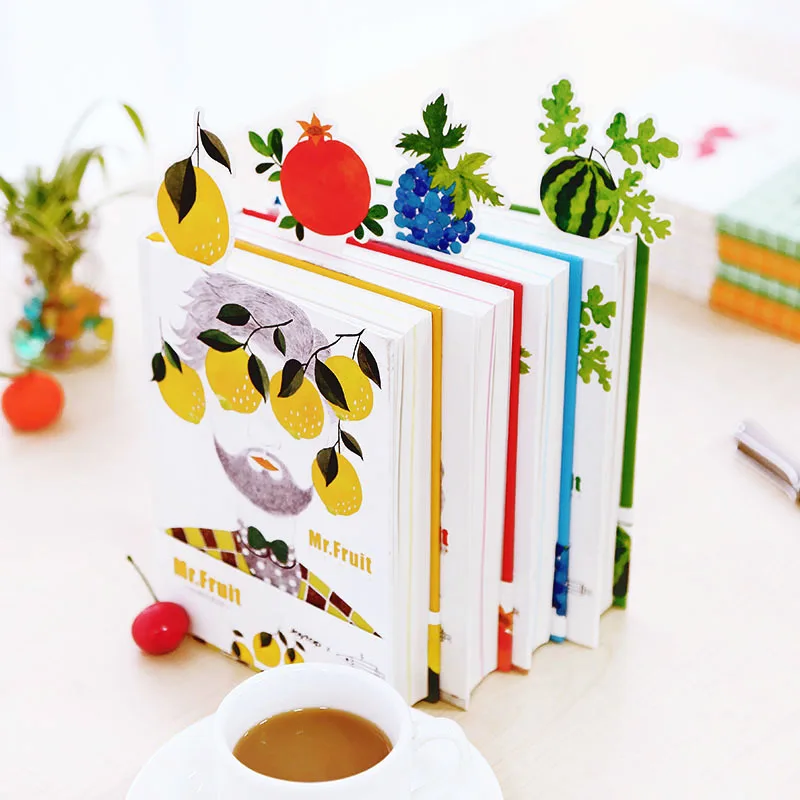 

1pc Personalized Graffiti Fruit Label Notebook Diary Stationery