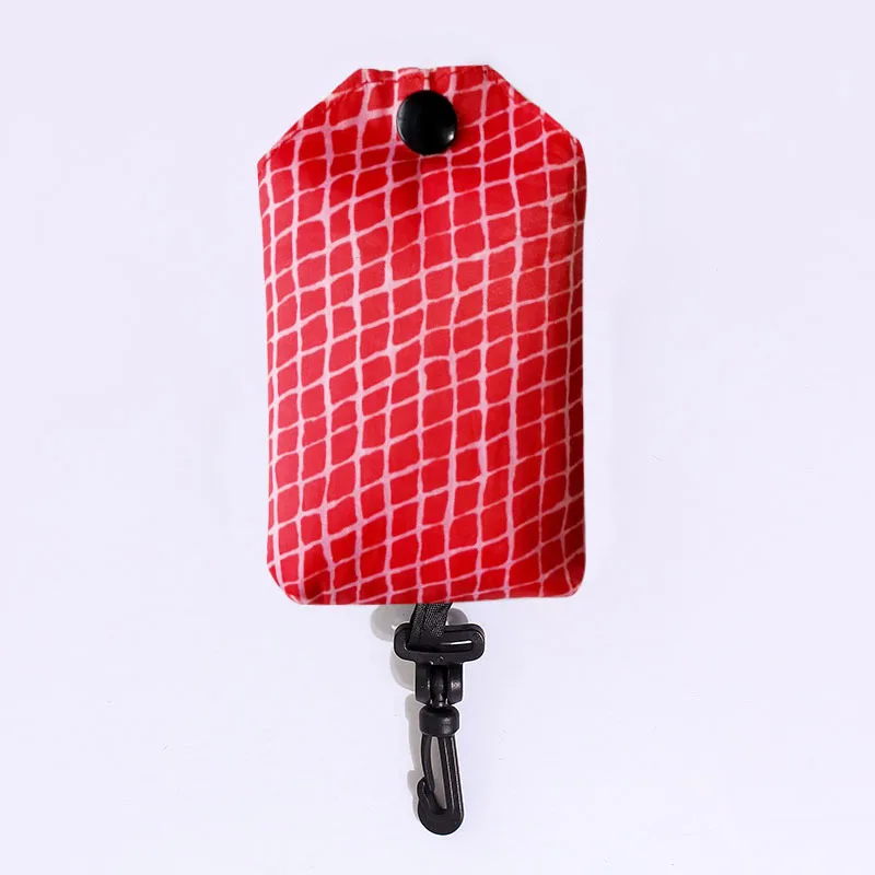 Портативная компактная складная Удобная хозяйственная сумка, сумка-тоут, Цветочная Мобильная хозяйственная сумка, эко супермаркет, креативная подарочная сумка - Цвет: red