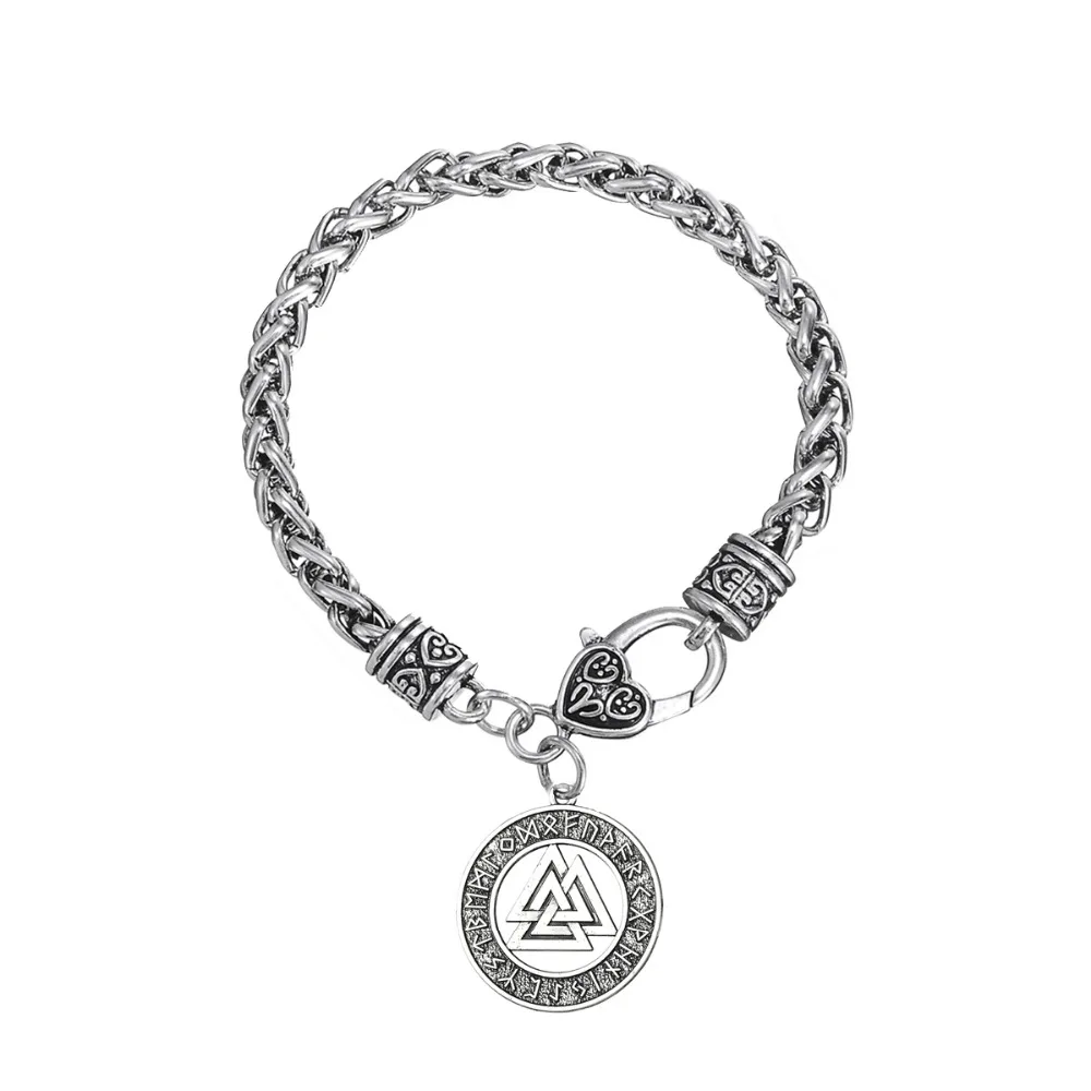 Dawapara символ викингов Vegvisir Valknut Thors Hammer Norse украшения руны мужские браслеты|men