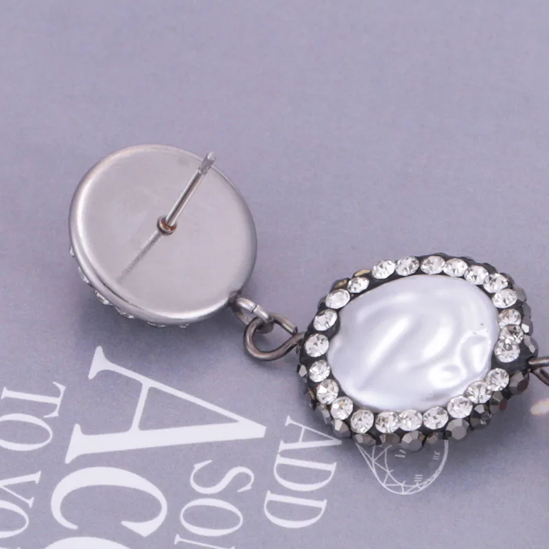 Sehuoran Shell Boho aretes de mujer Handmade Crystal Drop Earrings For Women Statement Earrings Fashion Jewelry Wholesale Gifts (8)
