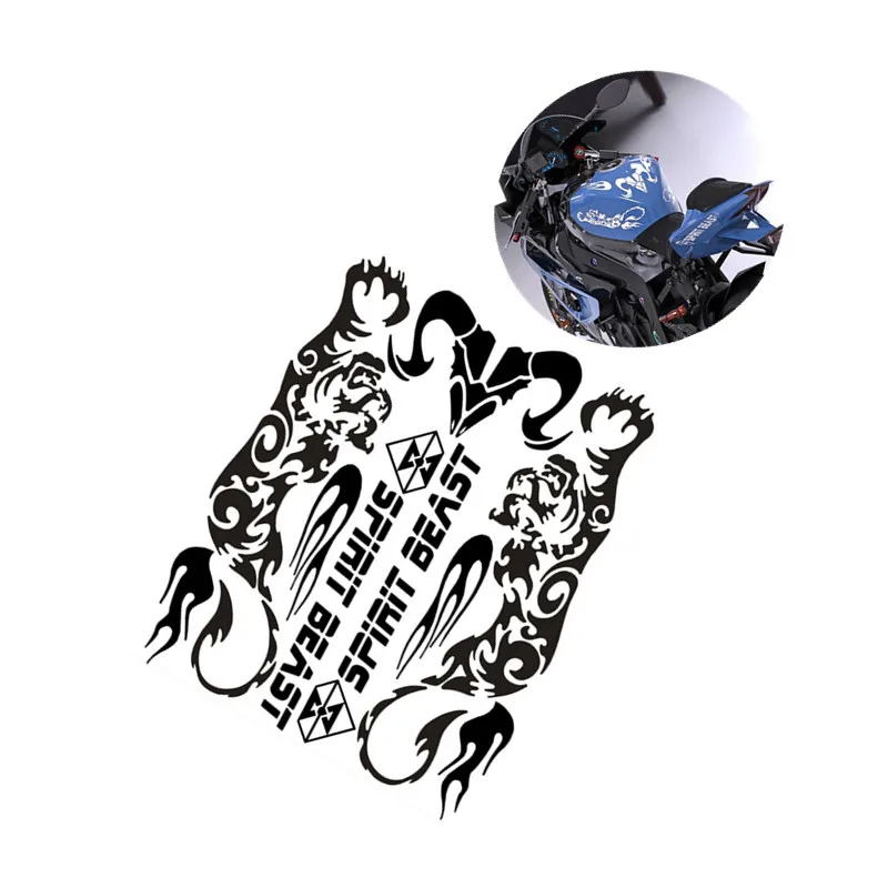 

SPIRIT BEAST Reflective 3D Motorcycle Sticker Fuel Oil Tank PadFor Yamaha MOTO Waterproof Personality Decal Protector Cover