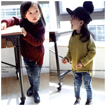 

Fashion Simple Girls Sweaters Children's pullover sweater Boys pullover baby girls Autumn&winter clothes Kids coat