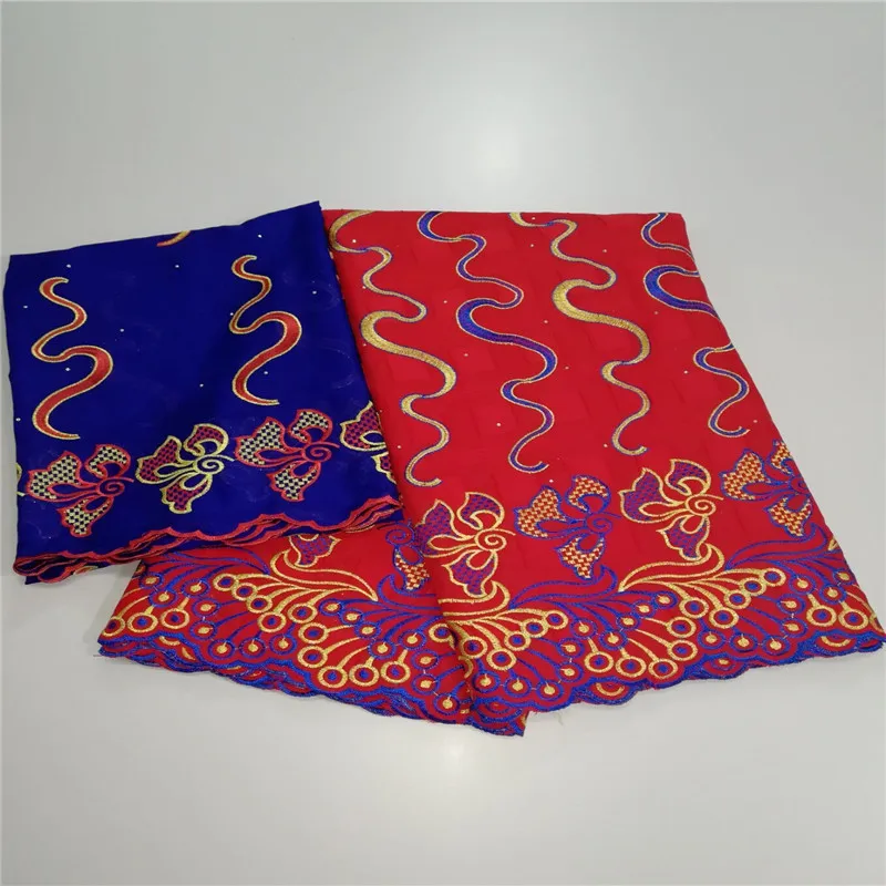 

3 in 1 Swiss lace fabric 2018 latest heavy beaded embroidery African cotton fabrics Swiss voile lace popular Dubai style LU01225