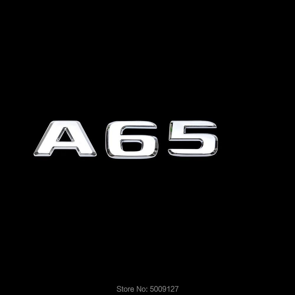 Автомобильный багажник задний числа Буквы Знак Эмблемы для Mercedes Benz A65 65 AMG 4matic 3d