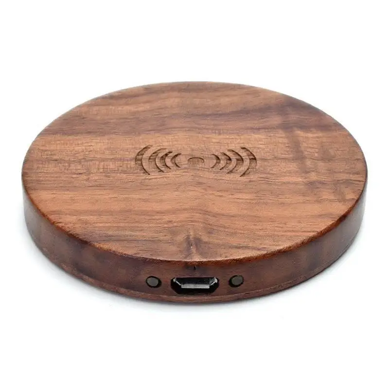 

2018 Wood Universal Qi Wireless Power Charging Charger Pad For Mobile Smart Phone