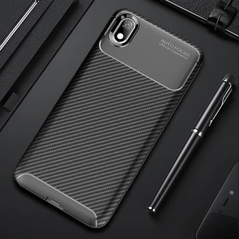 

For Xiaomi Redmi 7 7A Case Luxury Carbon Fiber Cover Shockproof Phone case on For Redmi 7 A Cover 360 Full Protection Bumper