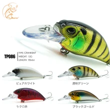 Thritop novo crankbait wobblers isca 15g 90mm alta qualidade ganchos tp086 5 cores diferentes artificial isca de pesca difícil manivelas