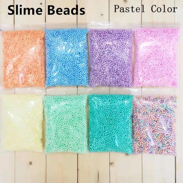 13g/bag 7-9mm No Bleeding Pastel Foam beads Slime Mini Styrofoam Foam Balls  for Wedding/Party DIY Decoration Accessories - AliExpress
