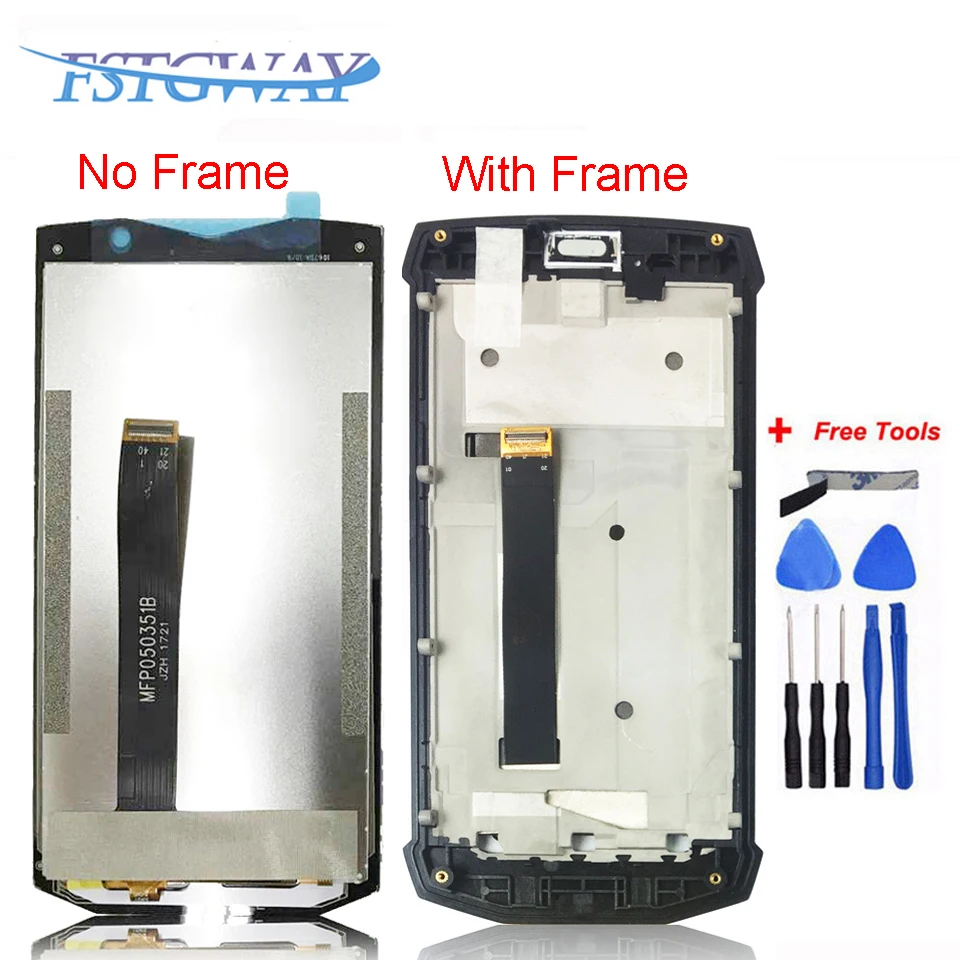 

5" For Blackview BV8000 LCD Display+Touch Screen Digitizer Assembly With Frame Replacement+Tools