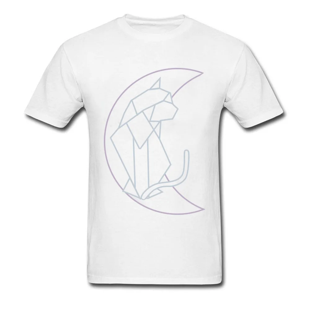 Custom Cat Constellation Tops & Tees for Men Funny Autumn Round Collar Pure Cotton Short Sleeve T Shirt Funny Sweatshirts Cat Constellation white