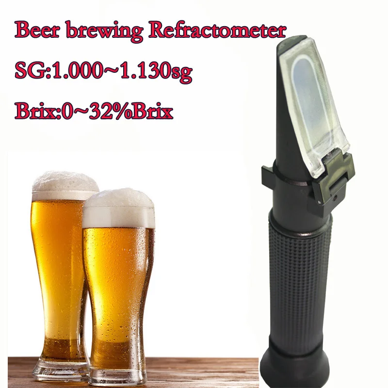 Specific Gravity 1.000 1.130sg Beer brewing refractometerin