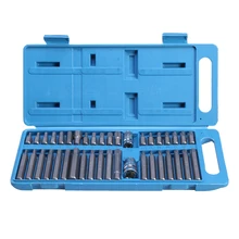 40 шт./компл. шестилучевая звезда сокет Бит Комплект привода гаражные инструменты Оборудование Набор отверток инструмент для Авто ремонта автомобиля