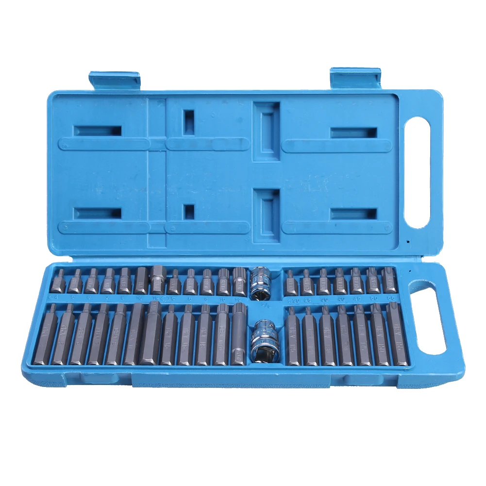

40Pcs/set Torx Hex Star Spline Socket Bit Drive Set Garage Tools Equipment Screwdriver Set Tool for Car Auto Repair
