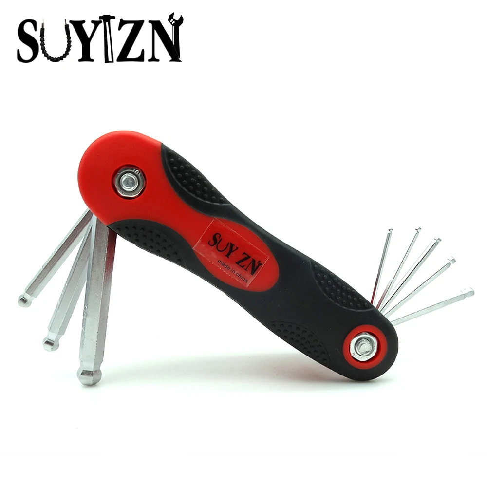 8pcs Durable Reinforced Toughen Metric Ball Ended Hex Allen Key Wrench