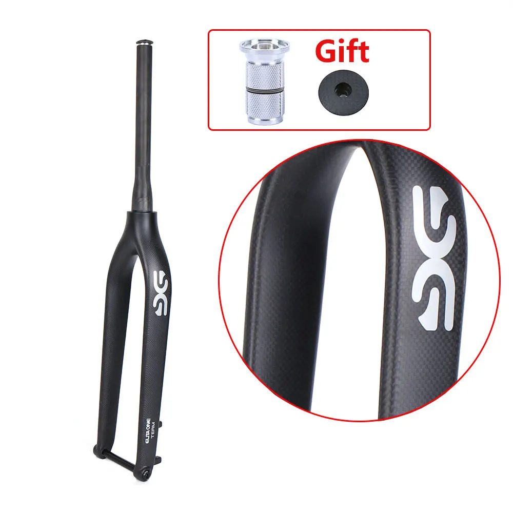 

ELITAONE Carbon fork 29er Mountain Bike forks Tapered Thru Axle 15mm 1"1/8 - 1/2" disc brake MTB forks