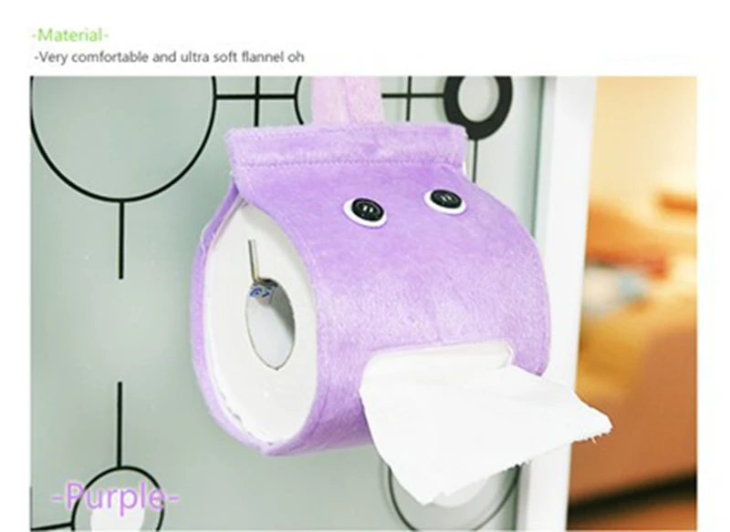 Плюшевый тканевый держатель для туалетной бумаги рулон бумаги для ванной держатель креативный настенный контейнер для туалетной бумаги