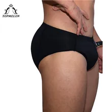TOPMELON мужские корректирующие черные мягкие трусики эластичное нижнее белье плюс размер S-6XL 2 шт. подушечки кроссовки мужское Корректирующее белье большого размера