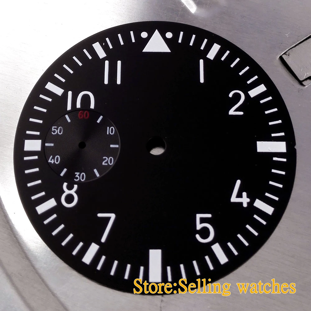 

38.9mm fit Unitas ETA 6497 6497 Watch Case Luminous number Dial-02
