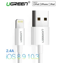 Ugreen USB Cable for iPhone 6 2.4A MFi Lightning to USB Cable Fast Charger Data Cable For iPhone 5S 5 7 iPad Mobile Phone Cables