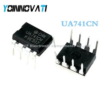 

500pcs DIP IC 8pins UA741CN UA741CP UA741 OPAMP GP 1MHZ 8DIP IC.